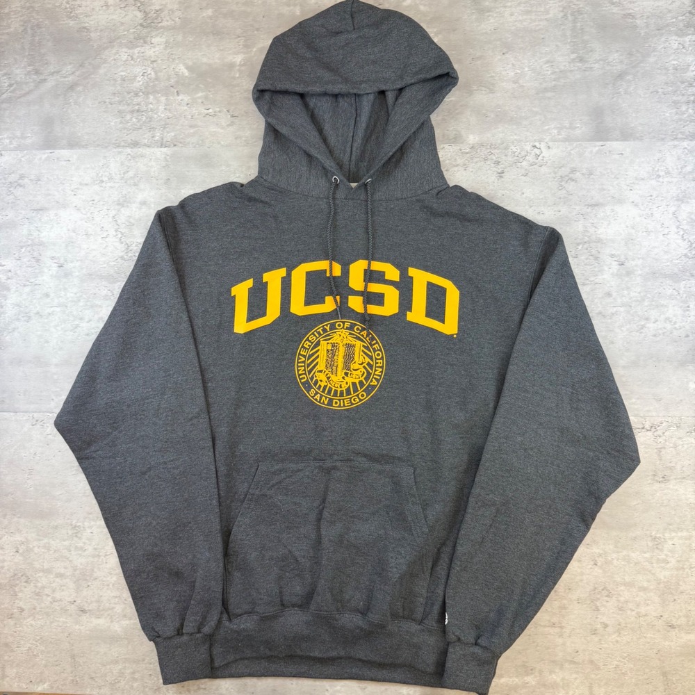 Champion Mens Large Gray University of California San Diego Sweatshirt